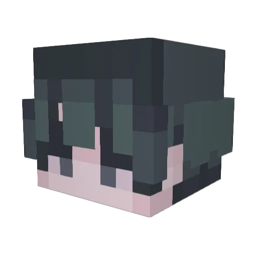 Uvoria Minecraft avatar head, 3D render