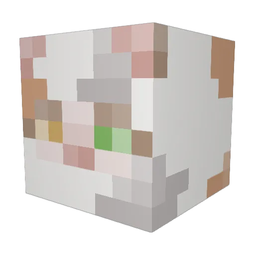 UvularHarmony51 Minecraft avatar head, 3D render