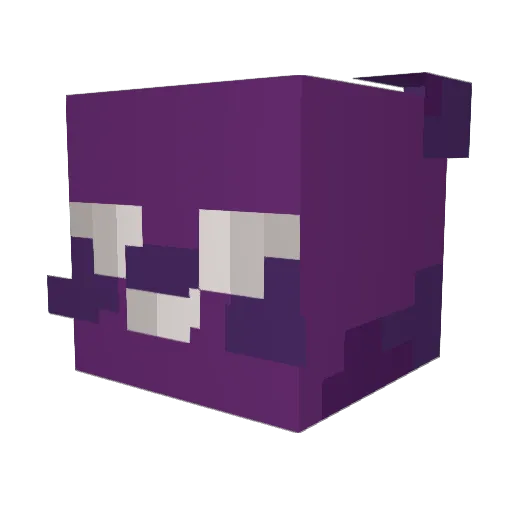 Uw0c Minecraft avatar head, 3D render