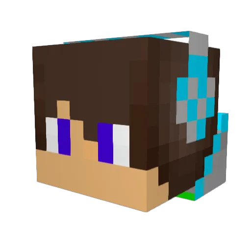 UwIIGameR Minecraft avatar head, 3D render
