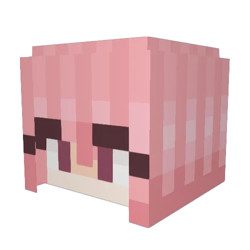UwU4lifee Minecraft avatar head, 3D render