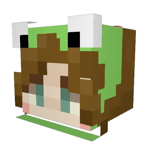 UwUGaming7908 Minecraft avatar head, 3D render