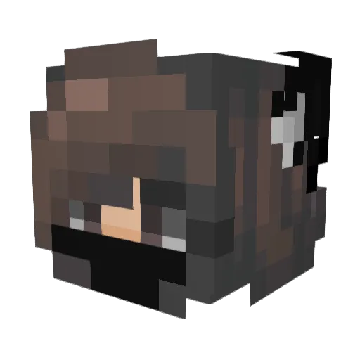 UwUHada Minecraft avatar head, 3D render