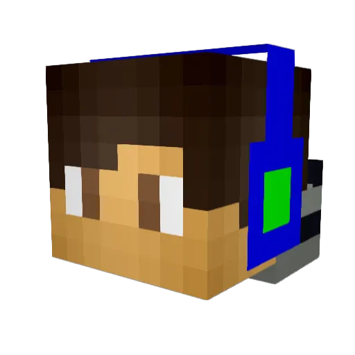 UwUMouse Minecraft avatar head, 3D render
