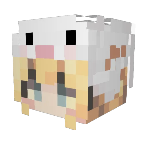 UwUN_ub Minecraft avatar head, 3D render