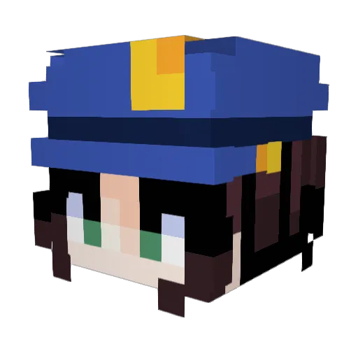 UwUSnugglez Minecraft avatar head, 3D render