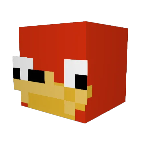 UwUSoyBoi Minecraft avatar head, 3D render