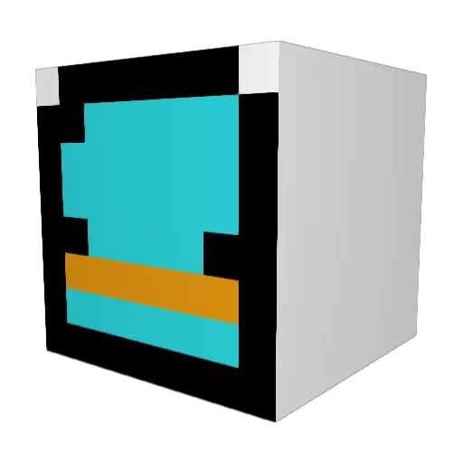UwU_26 Minecraft avatar head, 3D render
