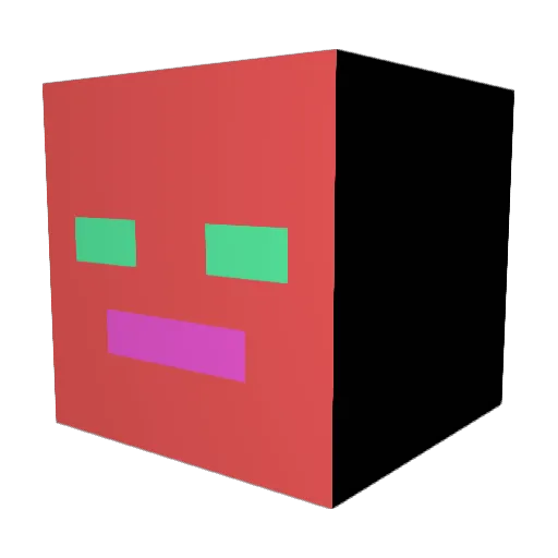 UwU_7w7 Minecraft avatar head, 3D render