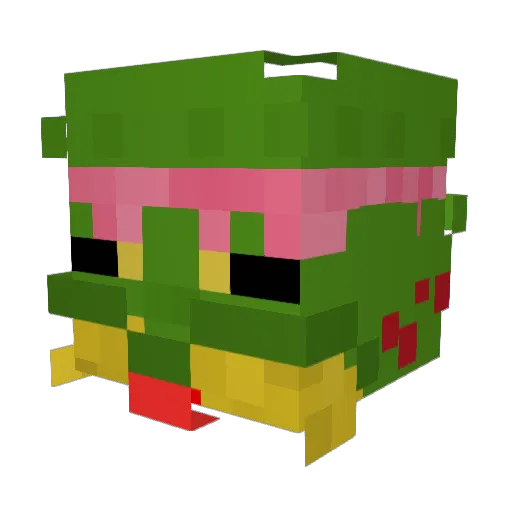 UwUkotek_ Minecraft avatar head, 3D render