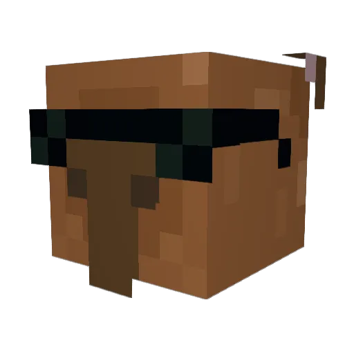 UwUmen365 Minecraft avatar head, 3D render