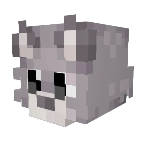 UwUnicode Minecraft avatar head, 3D render