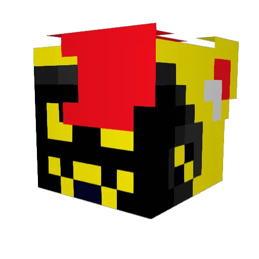 UwUsorandom Minecraft avatar head, 3D render