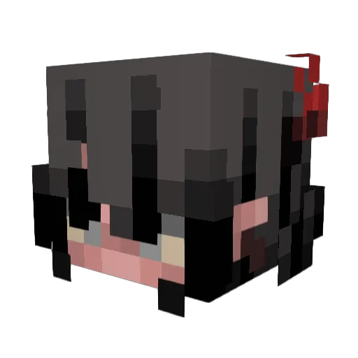UwuTart Minecraft avatar head, 3D render