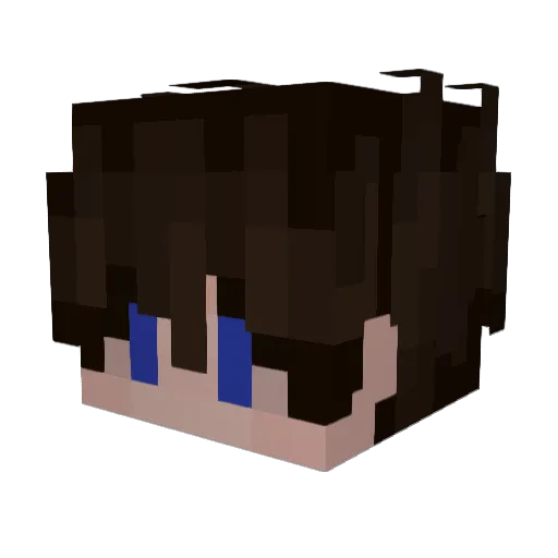 Uxiy Minecraft avatar head, 3D render