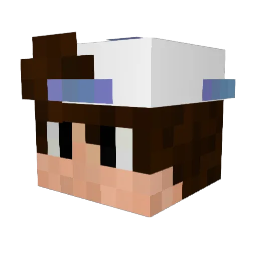 UxleyGaming Minecraft avatar head, 3D render