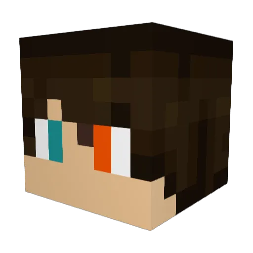 UxonZZ69 Minecraft avatar head, 3D render