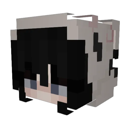 Uyvani Minecraft avatar head, 3D render