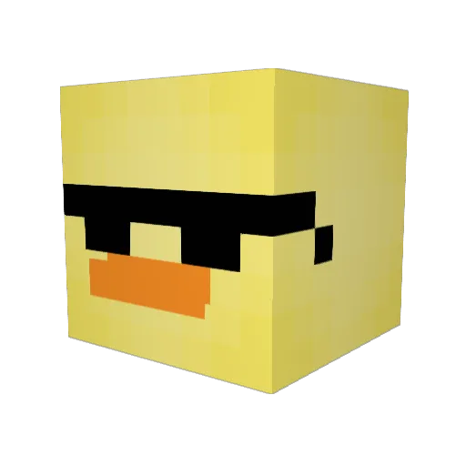 UziTheVibe Minecraft avatar head, 3D render