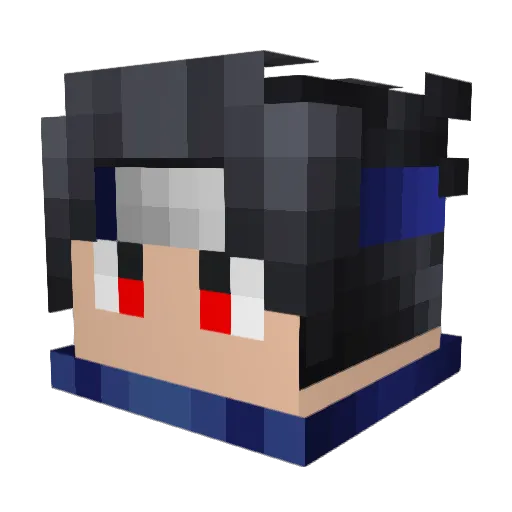 Uzkil Minecraft avatar head, 3D render