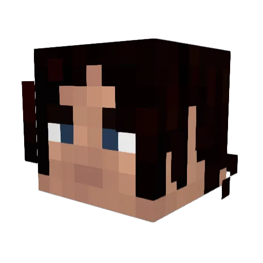 Uzorov Minecraft avatar head, 3D render