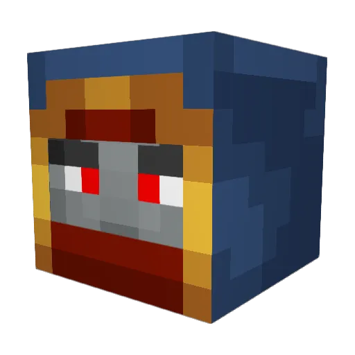 UzricRash Minecraft avatar head, 3D render