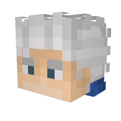 Uzu67 Minecraft avatar head, 3D render