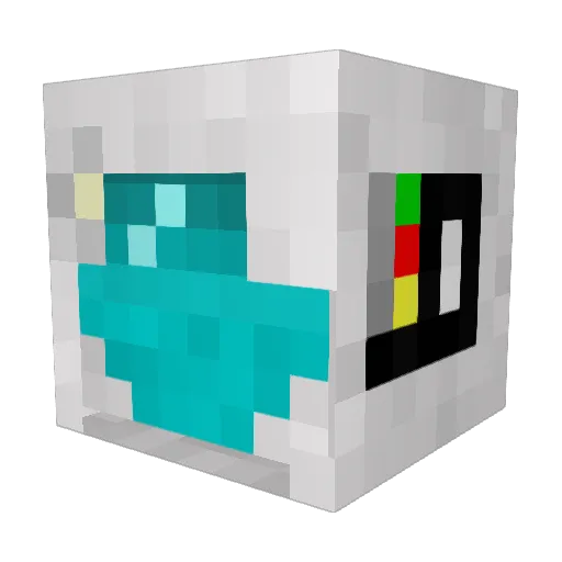 UzursGames Minecraft avatar head, 3D render