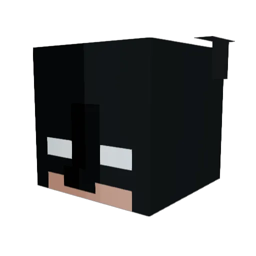 UzziV Minecraft avatar head, 3D render