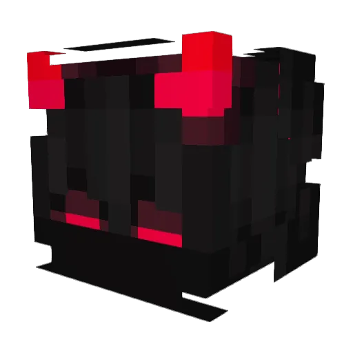 V00W Minecraft avatar head, 3D render