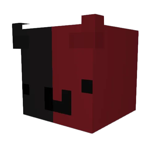 V01DY01Y Minecraft avatar head, 3D render
