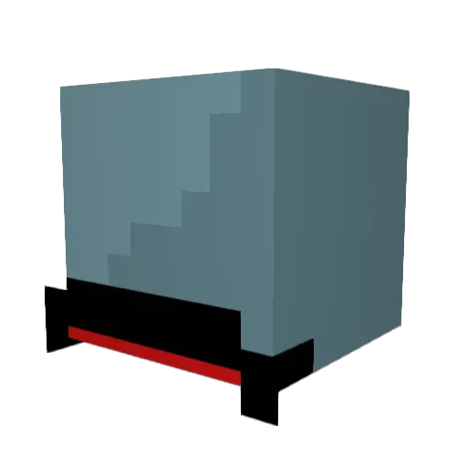 V021 Minecraft avatar head, 3D render