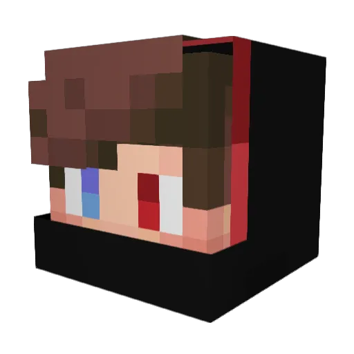V07Len Minecraft avatar head, 3D render