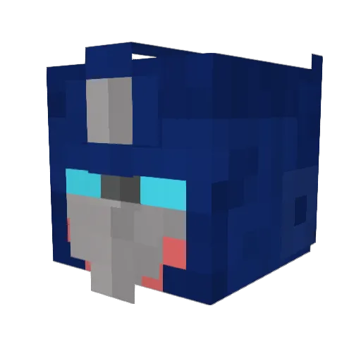 V0HWELI Minecraft avatar head, 3D render