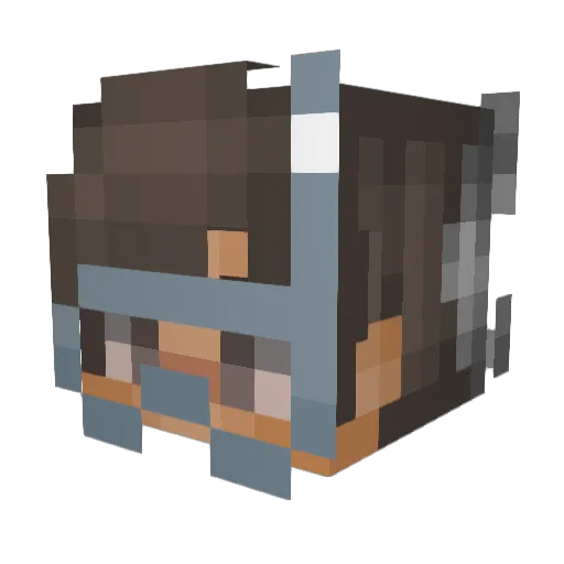 V0IDDDDDD Minecraft avatar head, 3D render