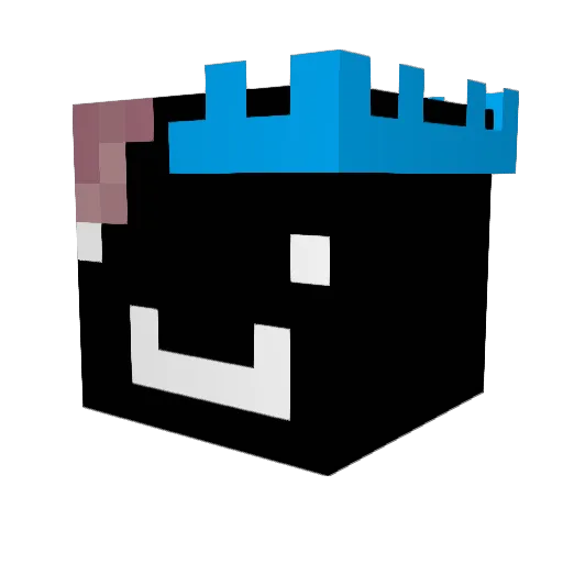 V0IDI0T Minecraft avatar head, 3D render