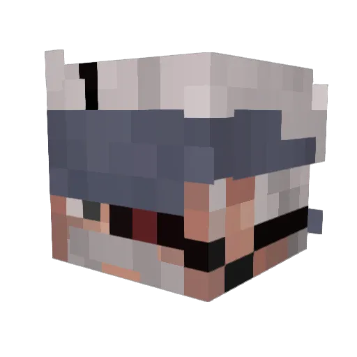 V0IDKA Minecraft avatar head, 3D render