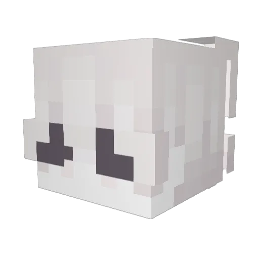 V0R1 Minecraft avatar head, 3D render
