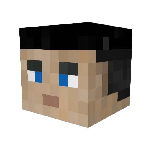 V0RTEX1213 Minecraft avatar head, 3D render
