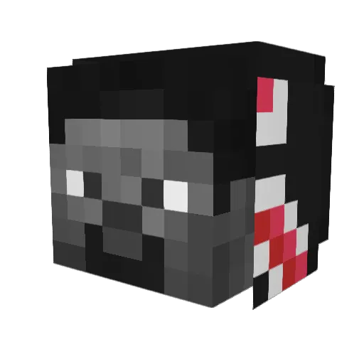 V0WM Minecraft avatar head, 3D render
