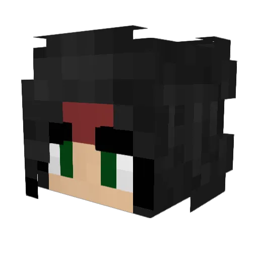 V0ident Minecraft avatar head, 3D render