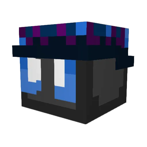 V0ltzXD Minecraft avatar head, 3D render