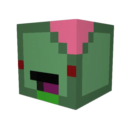 V0oid_2 Minecraft avatar head, 3D render