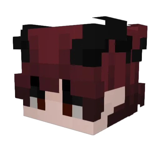 V0shBand Minecraft avatar head, 3D render