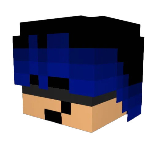 V0xen Minecraft avatar head, 3D render