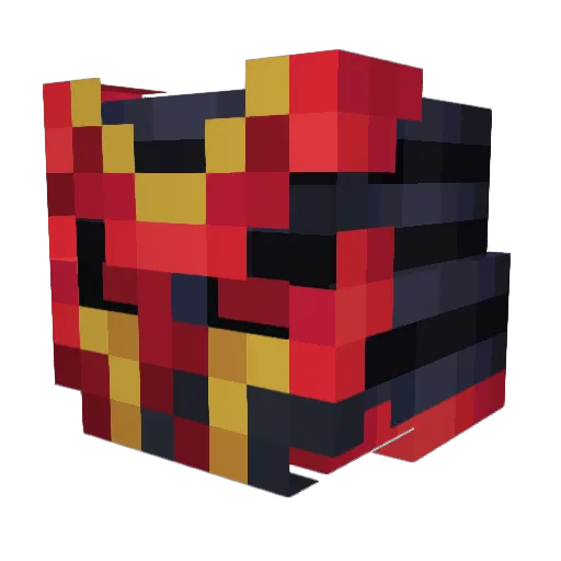 V10LEET Minecraft avatar head, 3D render