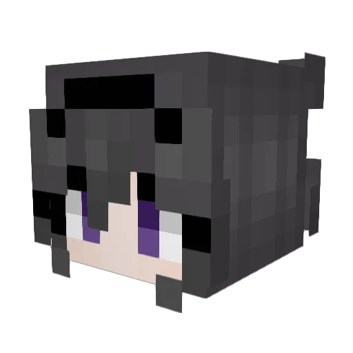 V1BE Minecraft avatar head, 3D render