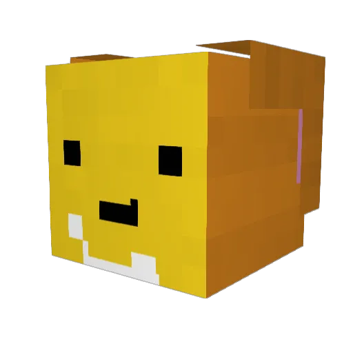 V1L1TH Minecraft avatar head, 3D render