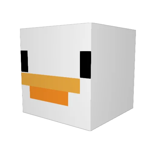 V1LAO_FALL Minecraft avatar head, 3D render