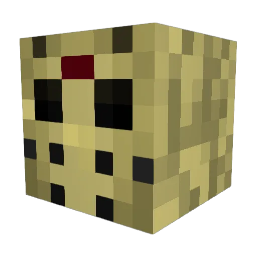 V1NC_ Minecraft avatar head, 3D render